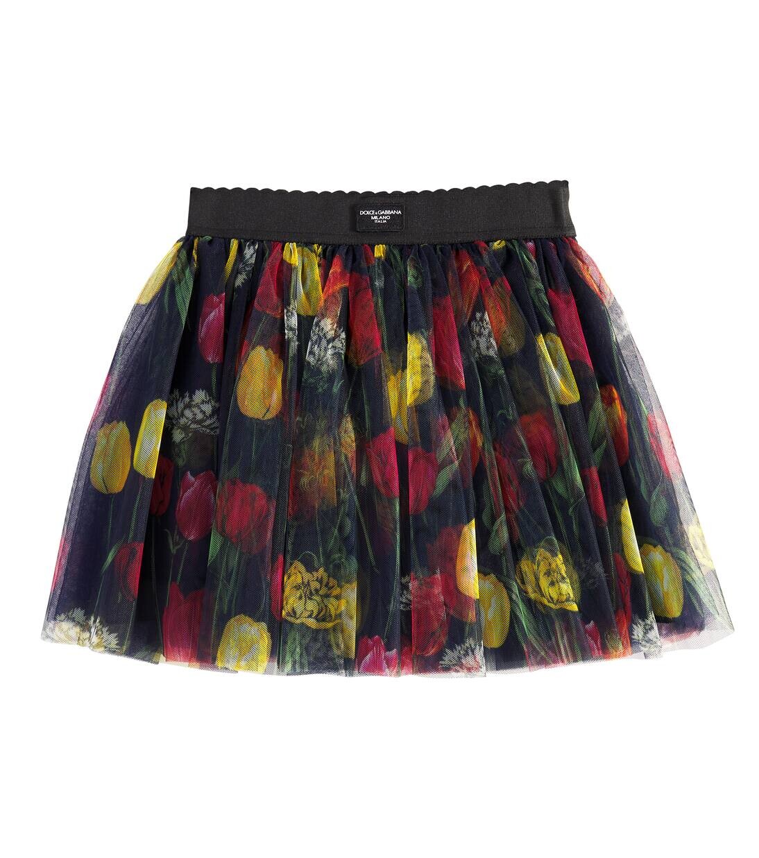 

Юбка из тюля Dolce&Gabbana Kids, цвет tulipani fdo.blu scu