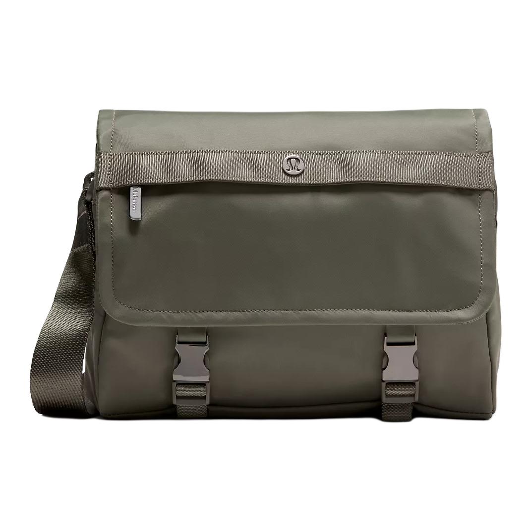 

Lululemon Нейлоновая курьерская сумка через плечо унисекс армейский зеленый, Army Green