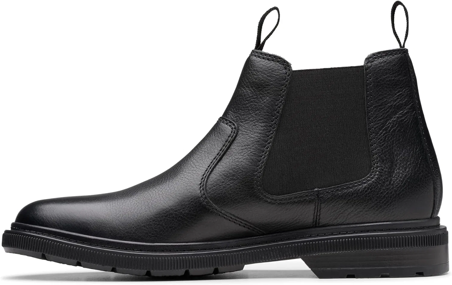 Мужские ботинки челси Clarks Burchill Up, Black Leather — фото 4