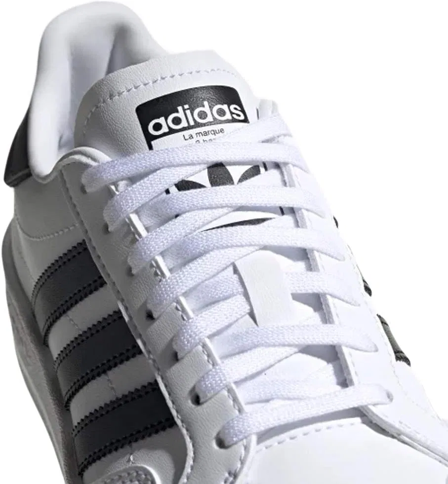 Детские гимнастические кроссовки Adidas унисекс для начинающих (модель J) Adidas Originals, Ftwr White Core Black Ftwr White — фото 2