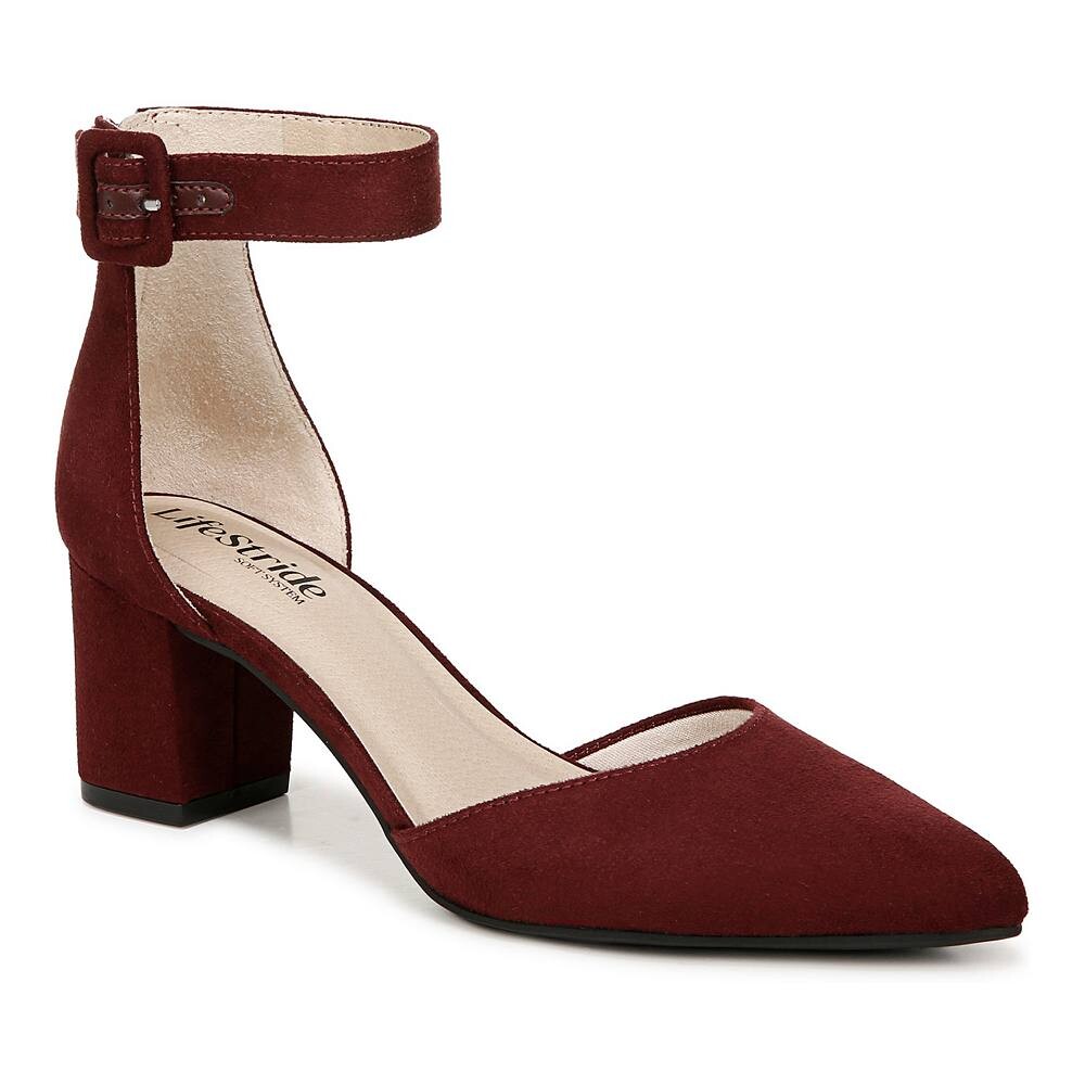 LifeЖенские туфли-лодочки Stride Admire с ремешком на щиколотке LifeStride, цвет Wine