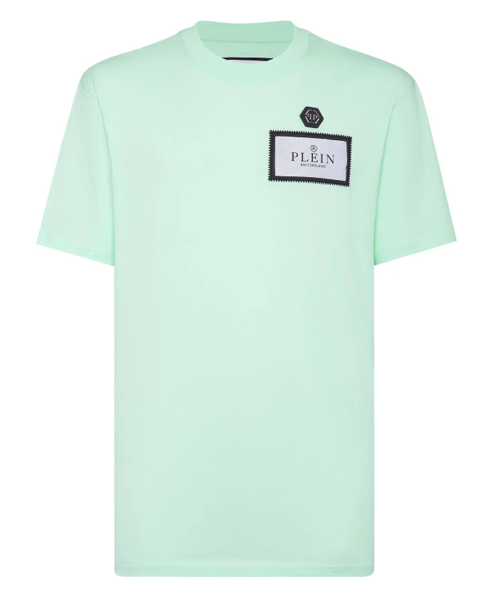 

Футболка с круглым вырезом из трикотажа Philipp Plein, зеленый