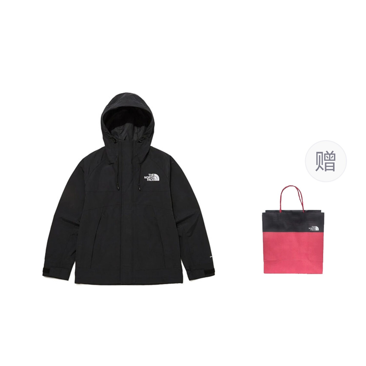 

Ветровка куртка унисекс черный подарочный пакет The North Face