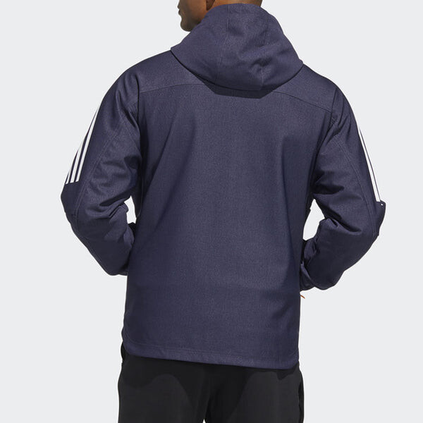 Куртка adidas TH DNM WVJK Sports hooded Woven Jacket Navy Blue, синий — фото 3