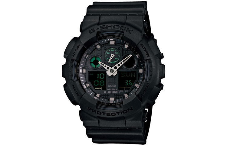 

Мужские черные часы GA-100MB-1A CASIO