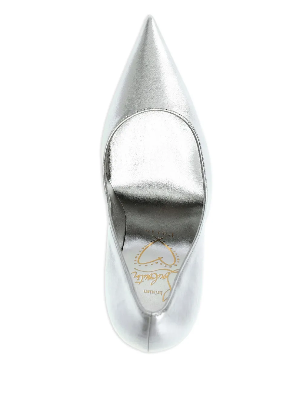 Туфли Miss Z 100 Christian Louboutin, серебяный — фото 3