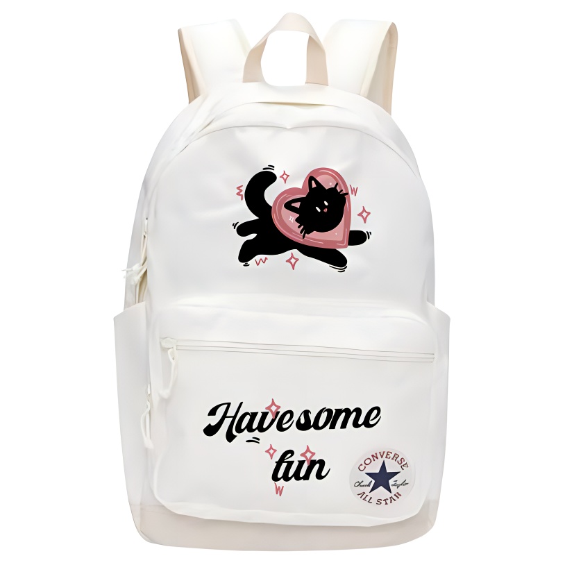 

Converse Полиэстеровый рюкзак унисекс, Heart Cat
