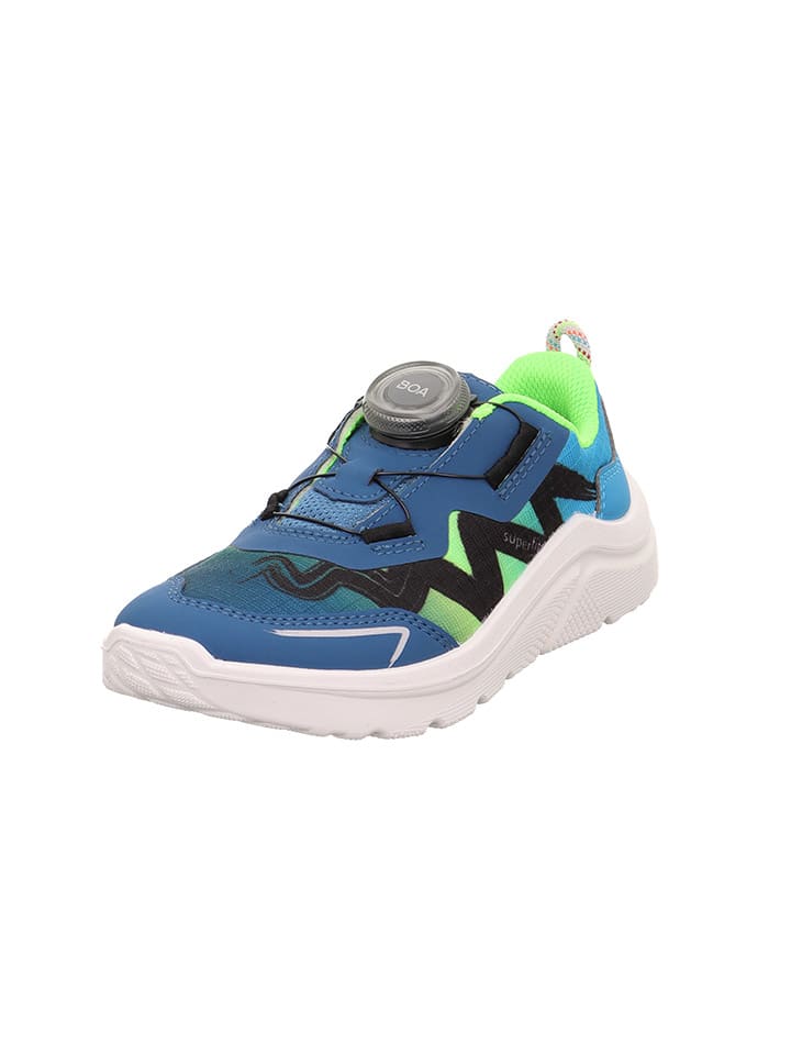 Superfit Кожаные кроссовки "Kicks" сине-зеленого цвета — фото 2