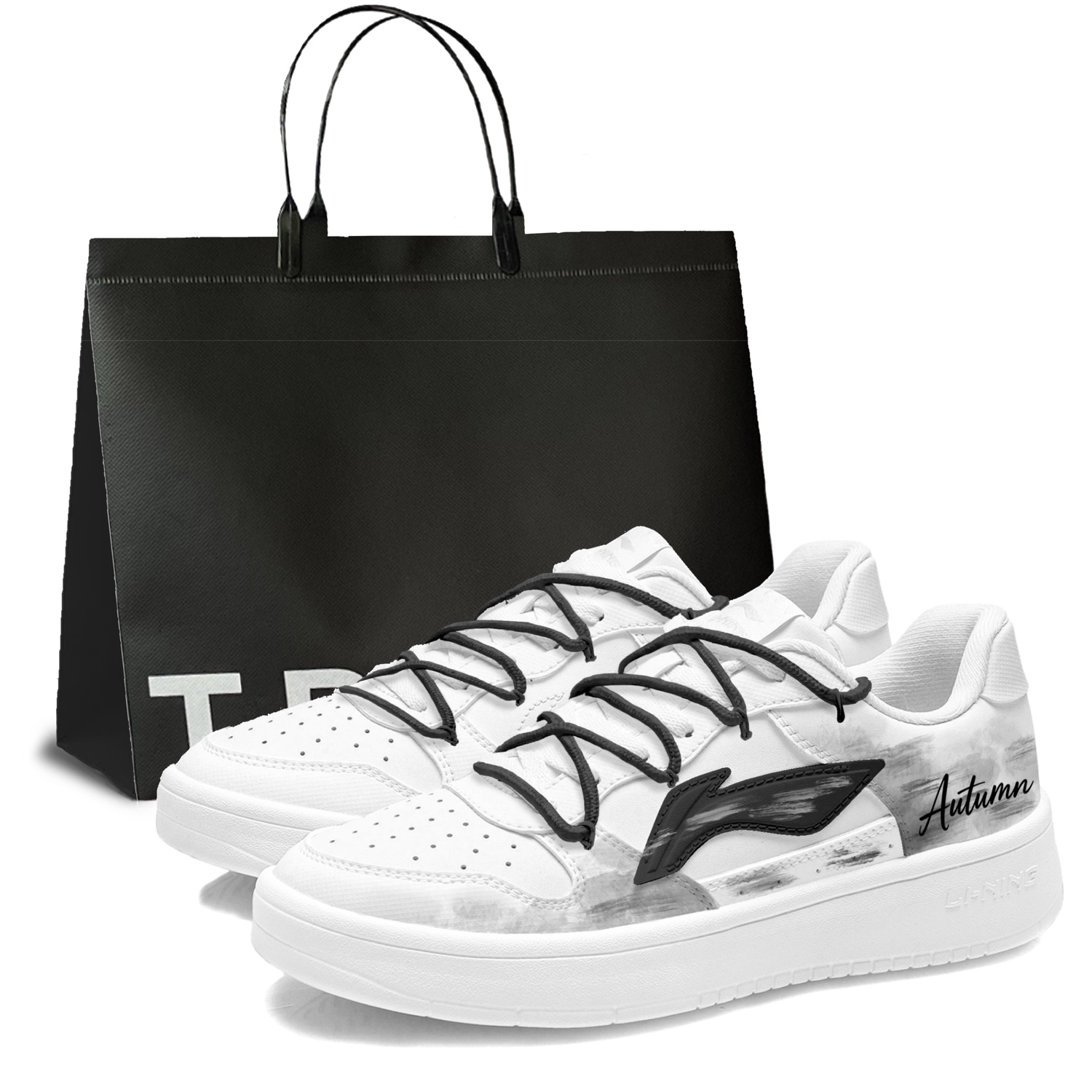 

Li-Ning Li Ning Floating Boat Gray Realm White Shadow синтетическая кожа устойчивая к истиранию дышащая нескользящая низкая