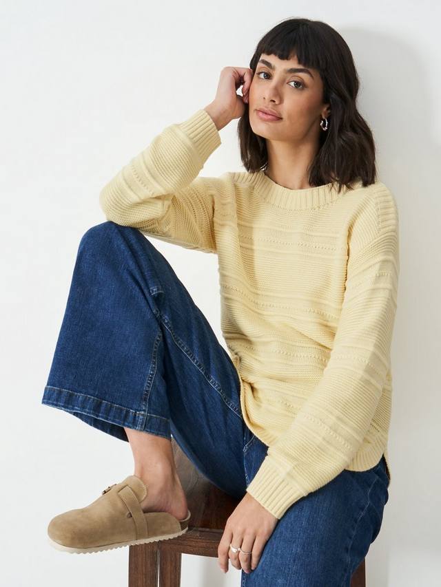 

Джемпер в полоску от тали Crew Clothing, цвет Lemon Yellow