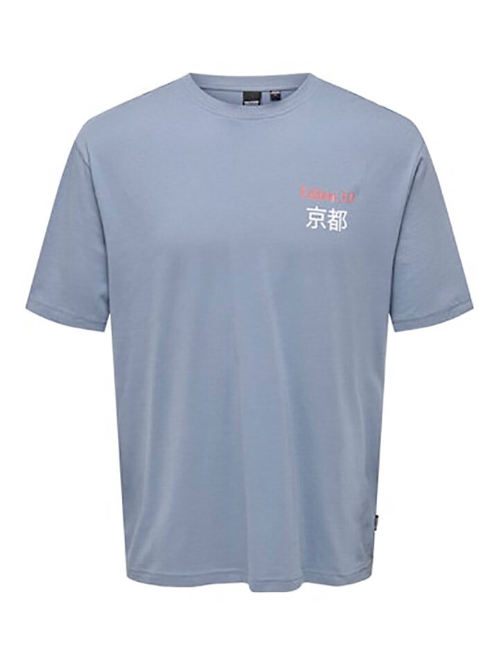 

Футболка ONLY & SONS Shirt, светло-синий