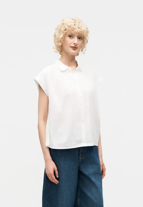 Рубашка-поло Gap, new off white, цвет новый бежевый