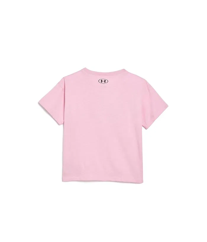 Детский спортивный костюм Printed Bike Short Set Under Armour Kids, Prime Pink — фото 2