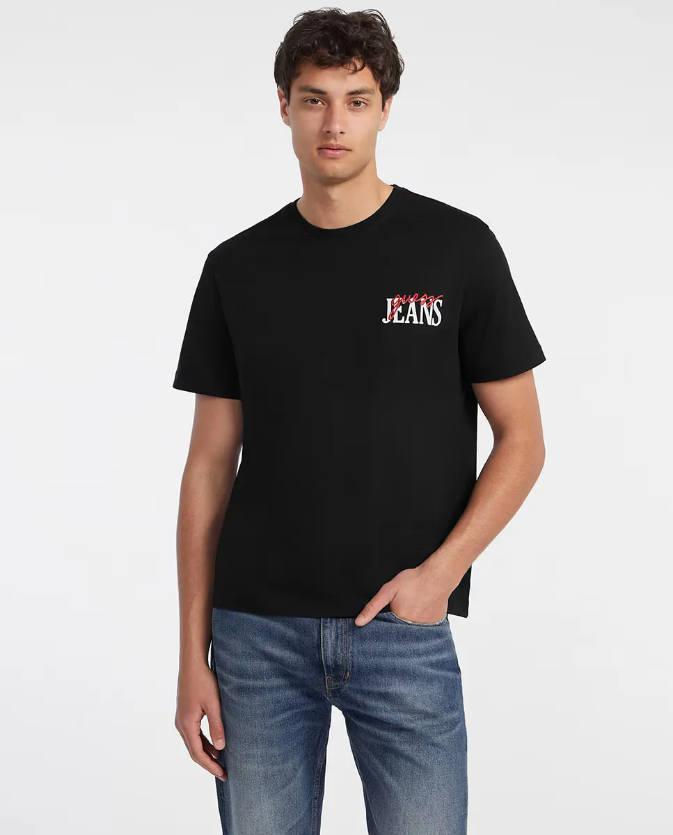 

Футболка с коротким рукавом Guess Jeans, черный