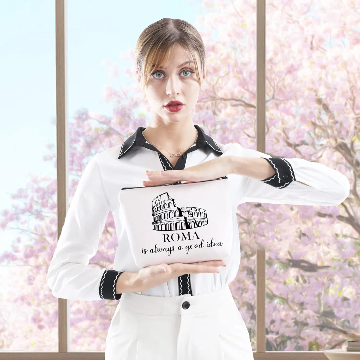 Косметичка с принтом «Римский Колизей» Jtouk, Good Idea Rom Bag Eu — фото 4