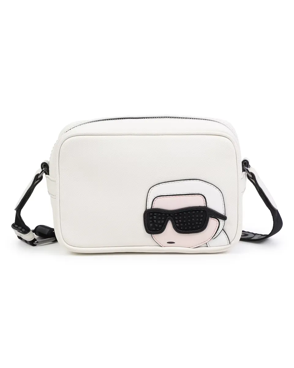 

Сумка на плечо для девочки с застежкой-молнией Karl Lagerfeld Kids, белый