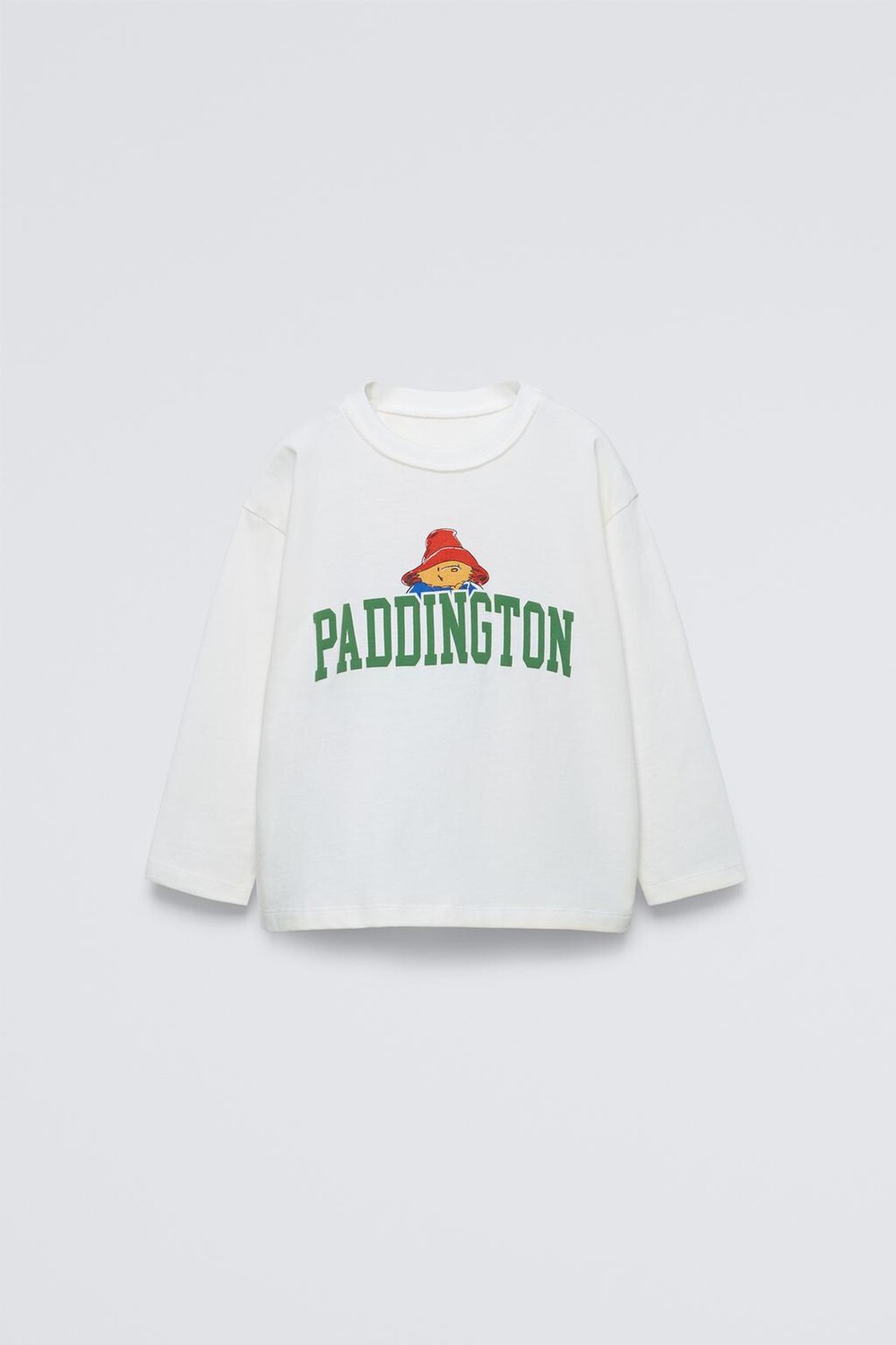 

Футболка с рельефным принтом paddington ZARA, экрю