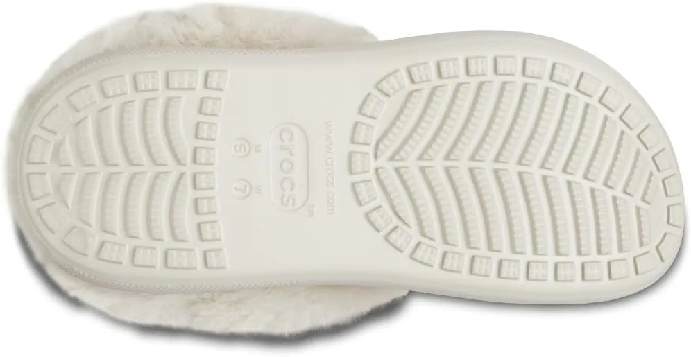 Сабо Crocs Unisex Classic Furever Crush Lined Shoes Wooden Shoes, каменный — фото 3