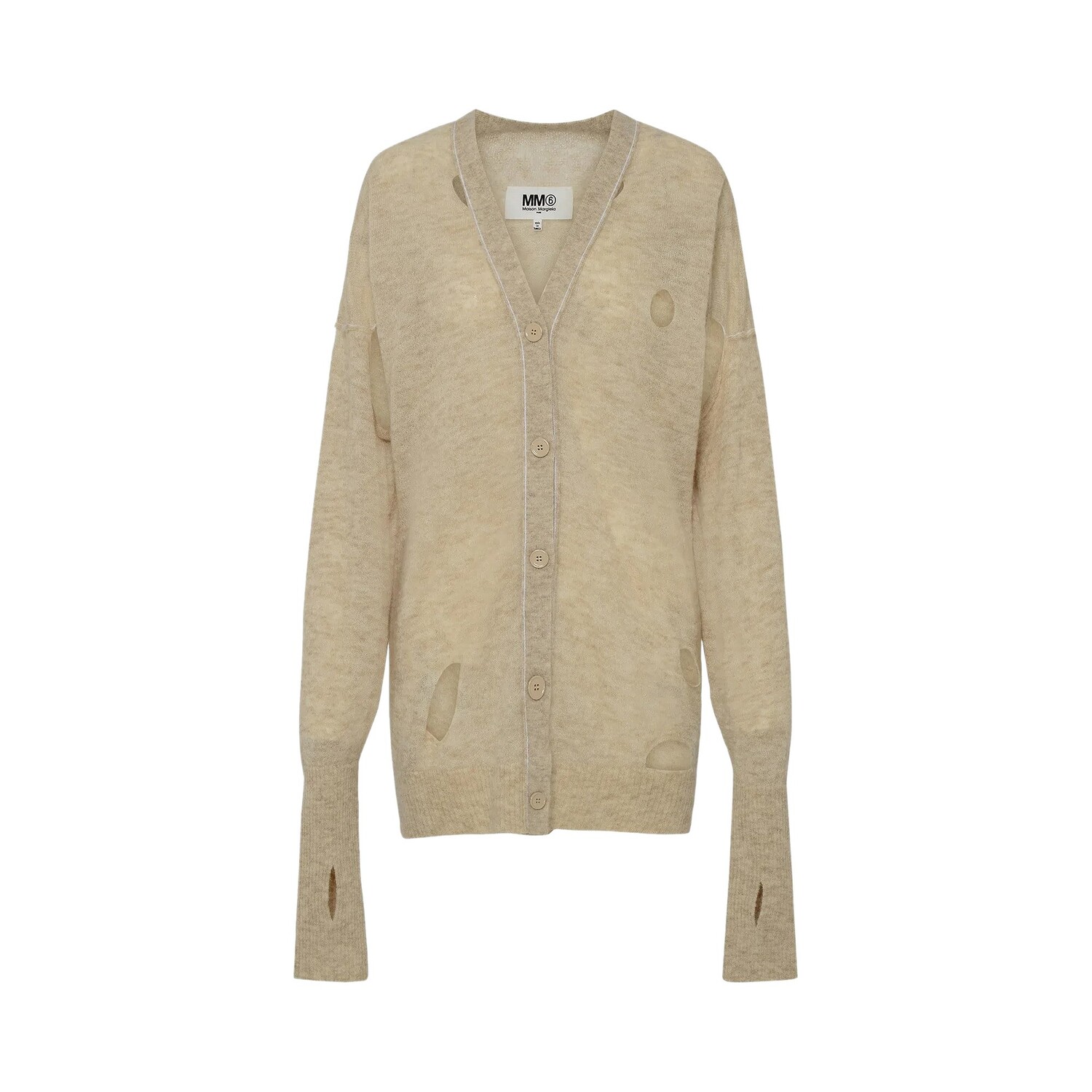 

Пуловер MM6 Maison Margiela, цвет Бежевый