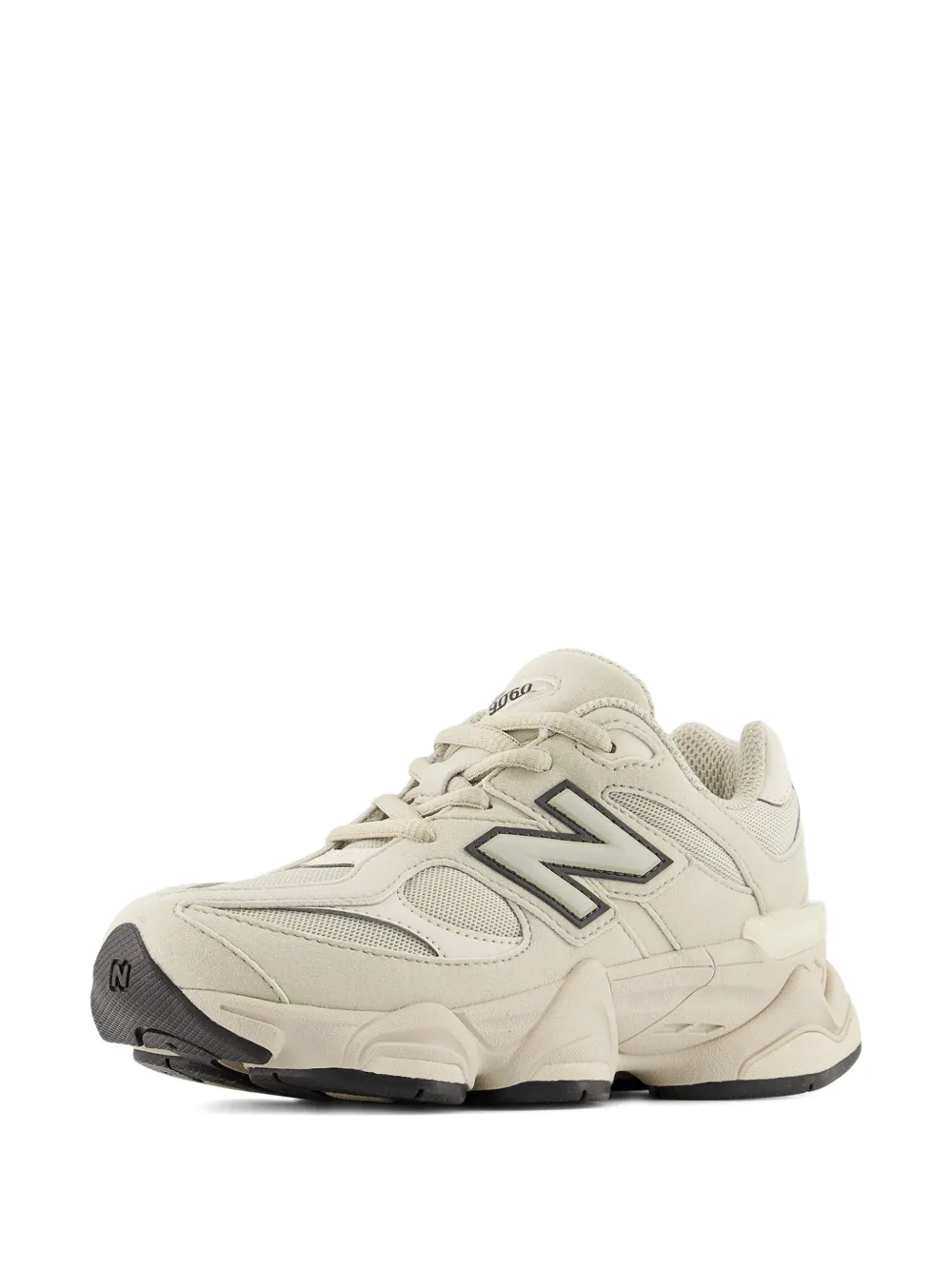 Кроссовки 9060 с ажурной отделкой и логотипом New Balance Kids, бежевый — фото 2