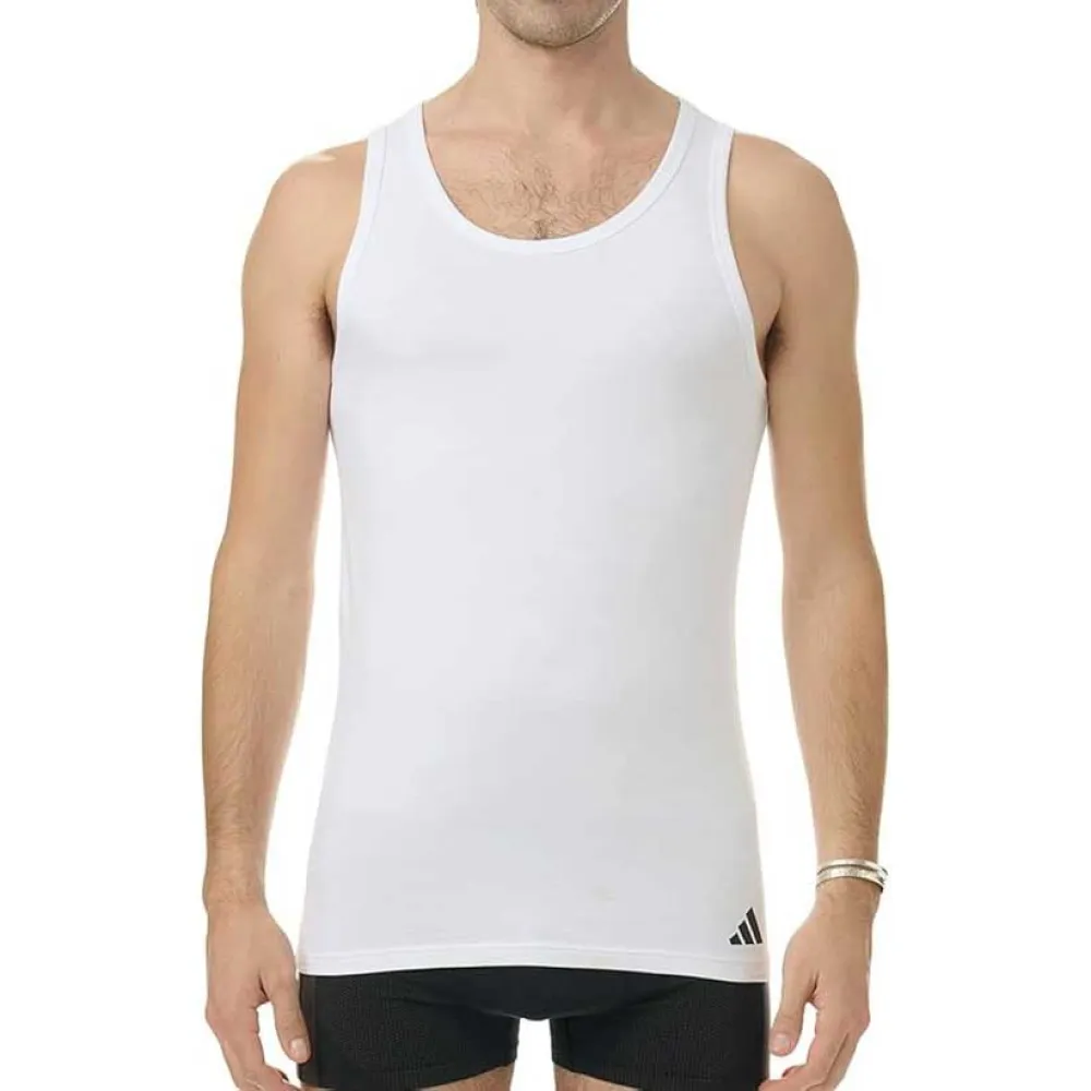 Базовый слой без рукавов adidas Active Flex Cotton, 2 шт, белый — фото 2