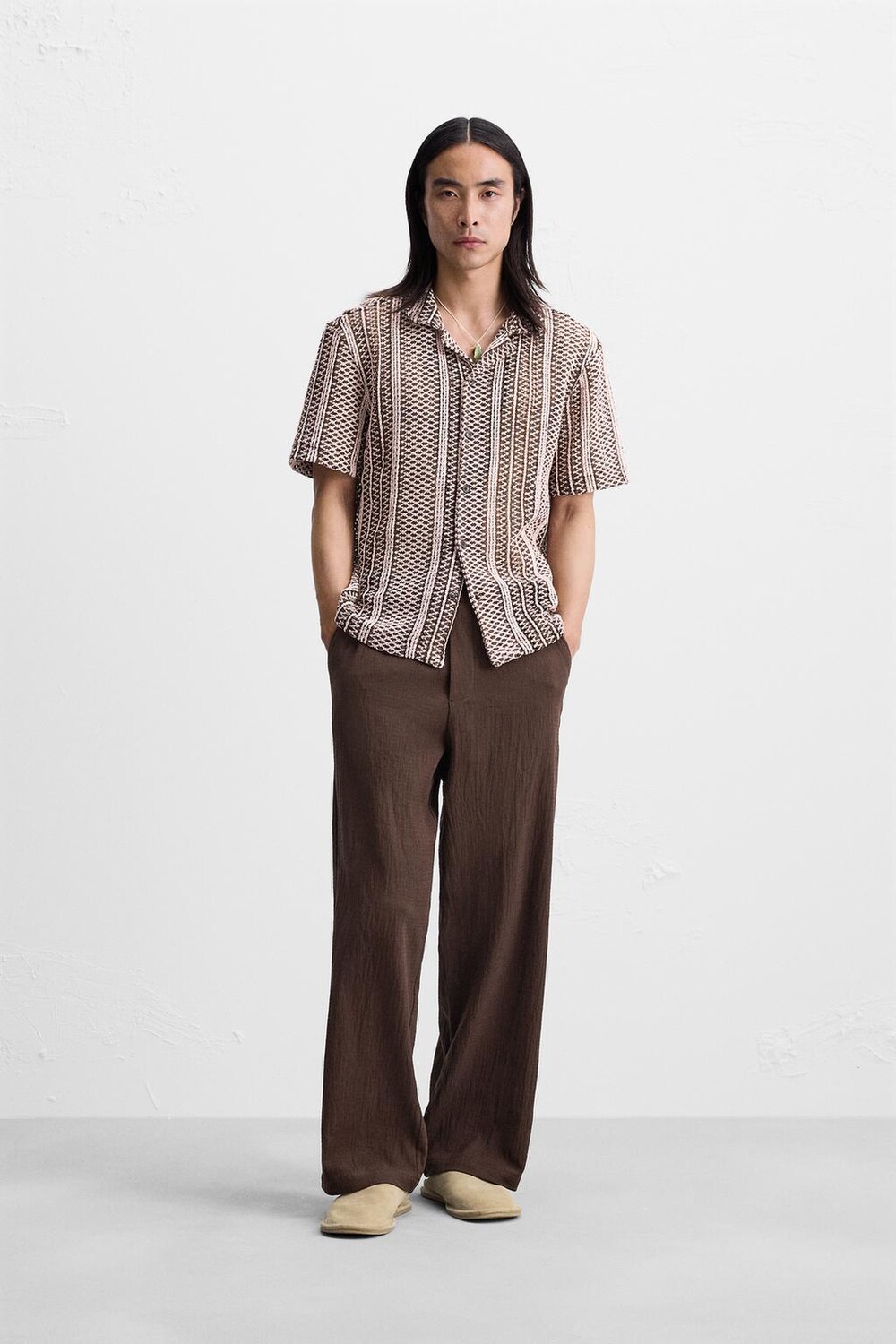 

Брюки jogger wist ZARA, шоколад