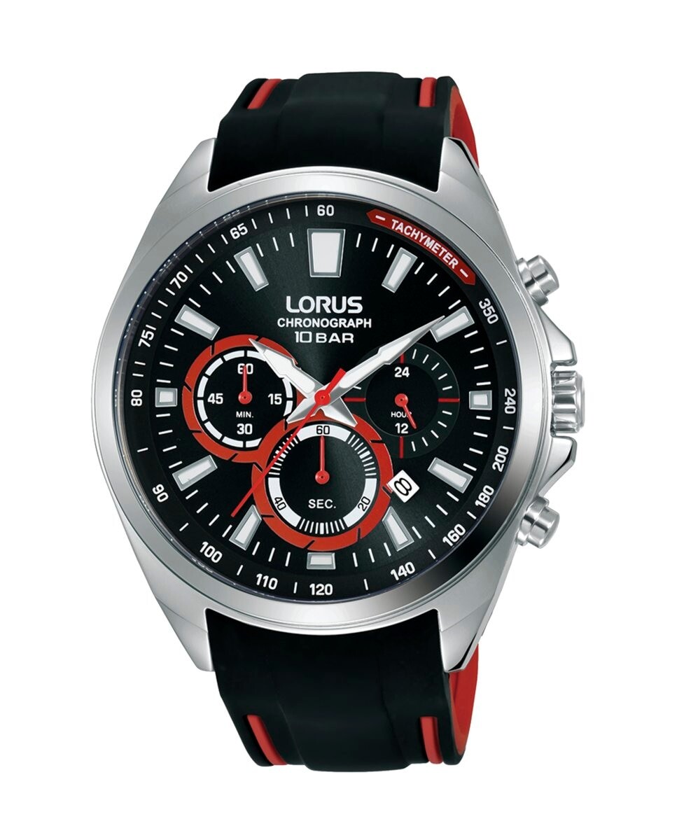

Мужские силиконовые часы Sport man RT387HX9 с серебряным ремешком Lorus, серебро