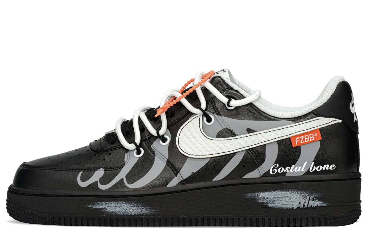 

Кроссовки Air Force 1 для скейтбординга мужские с низким верхом, черный/серый Nike