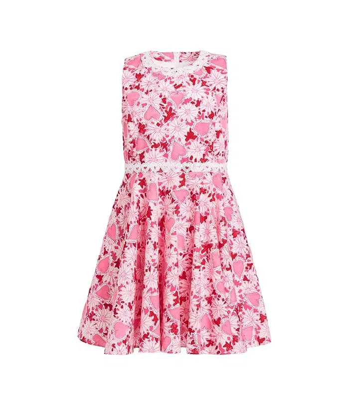 Платье с кружевной отделкой Idala Lilly Pulitzer Kids, Coconut Dear Heart