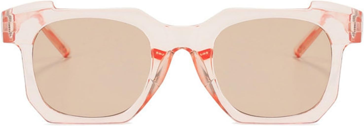 

Винтажные солнцезащитные очки Helena Polygon Square для женщин, модные солнцезащитные очки UV400, овальные, черные с коричневыми градиентными линзами, мужские солнцезащитные очки в стиле панк, C4