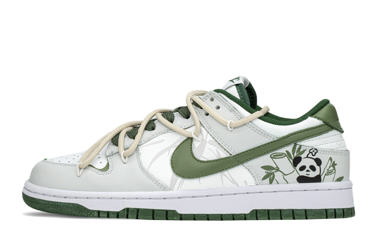 

Кроссовки Nike Dunk Skateboard Shoes Women's Low-Top White/Green, Зеленый, Кроссовки Nike Dunk Skateboard Shoes Women's Low-Top White/Green