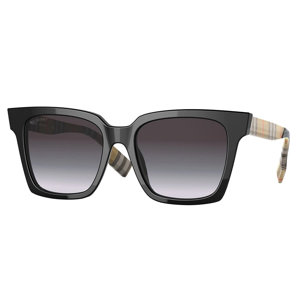 

Солнцезащитные очки Burberry MAPLE BE 4335 39298G 53 мм женские квадратные, черный