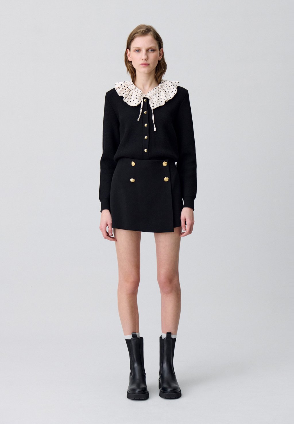 

Мини-юбка SUZETTE Claudie Pierlot, черный