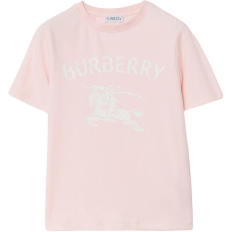 Футболка для детей с круглым вырезом Moderate Burberry, ice розовый — фото 3