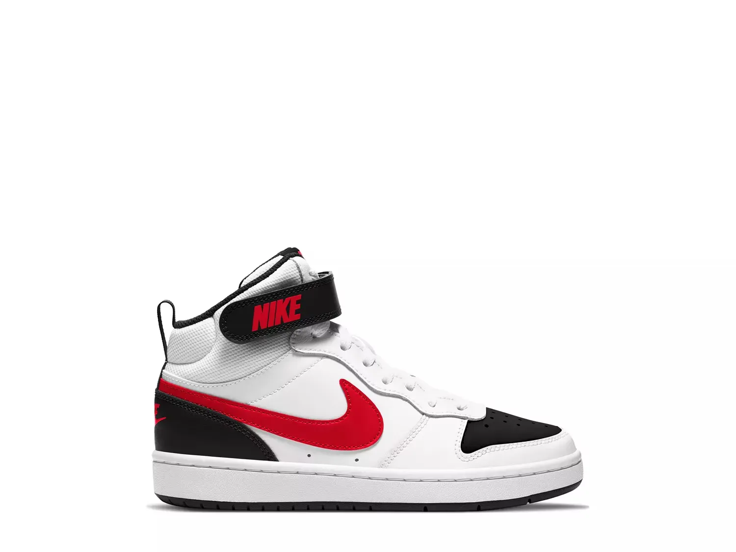 

Кроссовки Court Borough Mid High-Top - детские Nike, White/Red