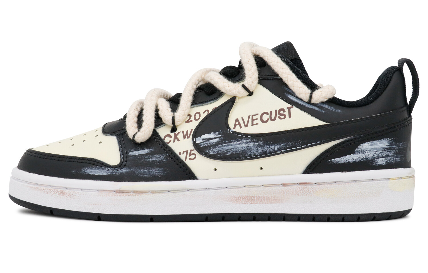 

Кроссовки Nike Court Borough Skateboarding Shoes Women's Low-top Brown, коричневый