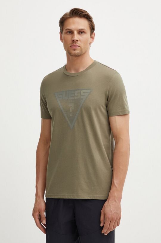 

Футболка FURIO из хлопка Guess, зеленый