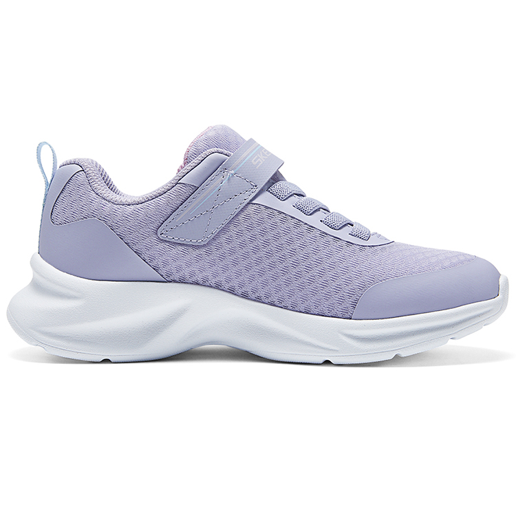 Износостойкие низкие детские беговые кроссовки Purple Kids' Skechers, лавандовые — фото 2
