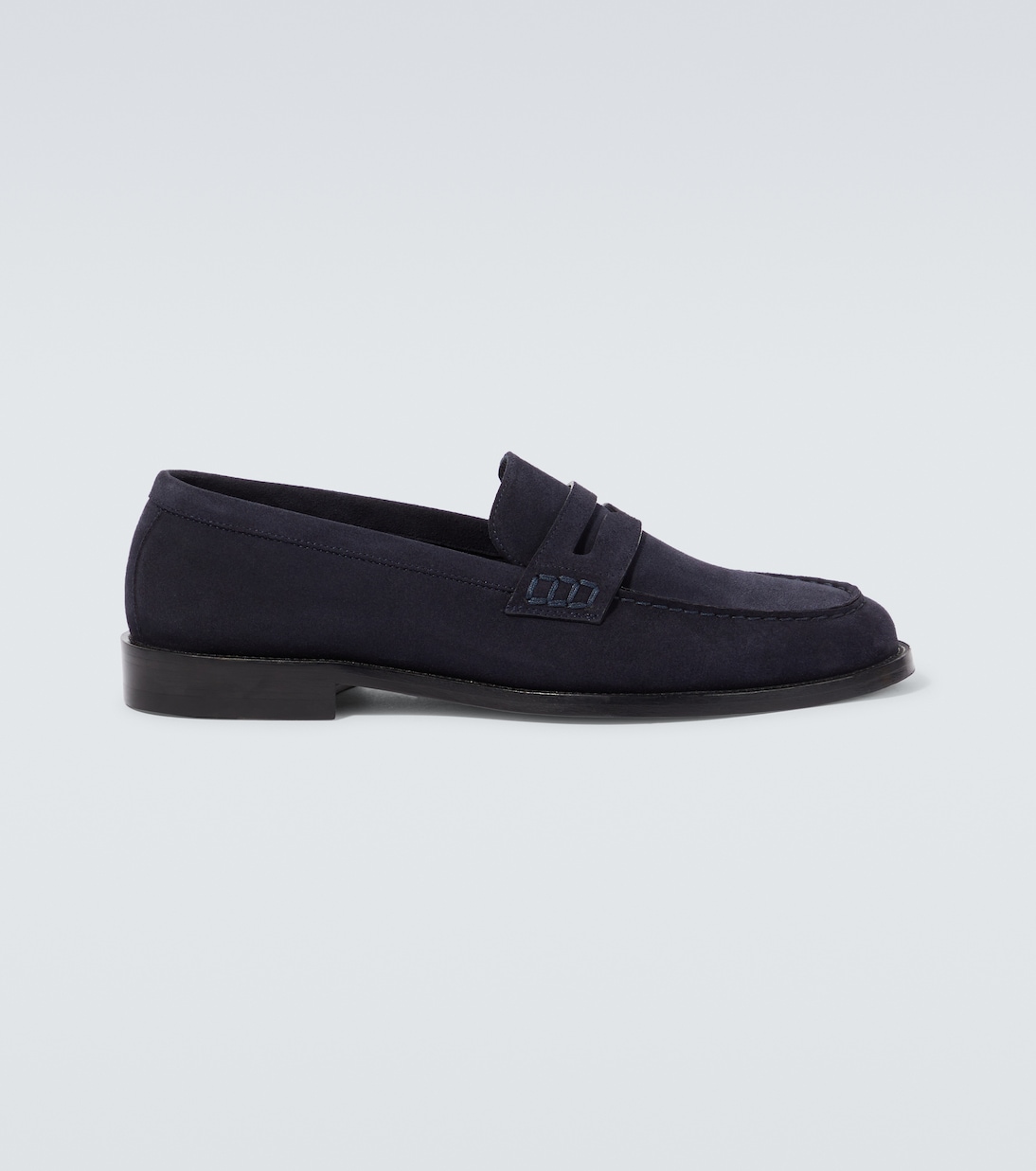 

Перри замшевые пенни-лоферы Manolo Blahnik, 4108 Navy