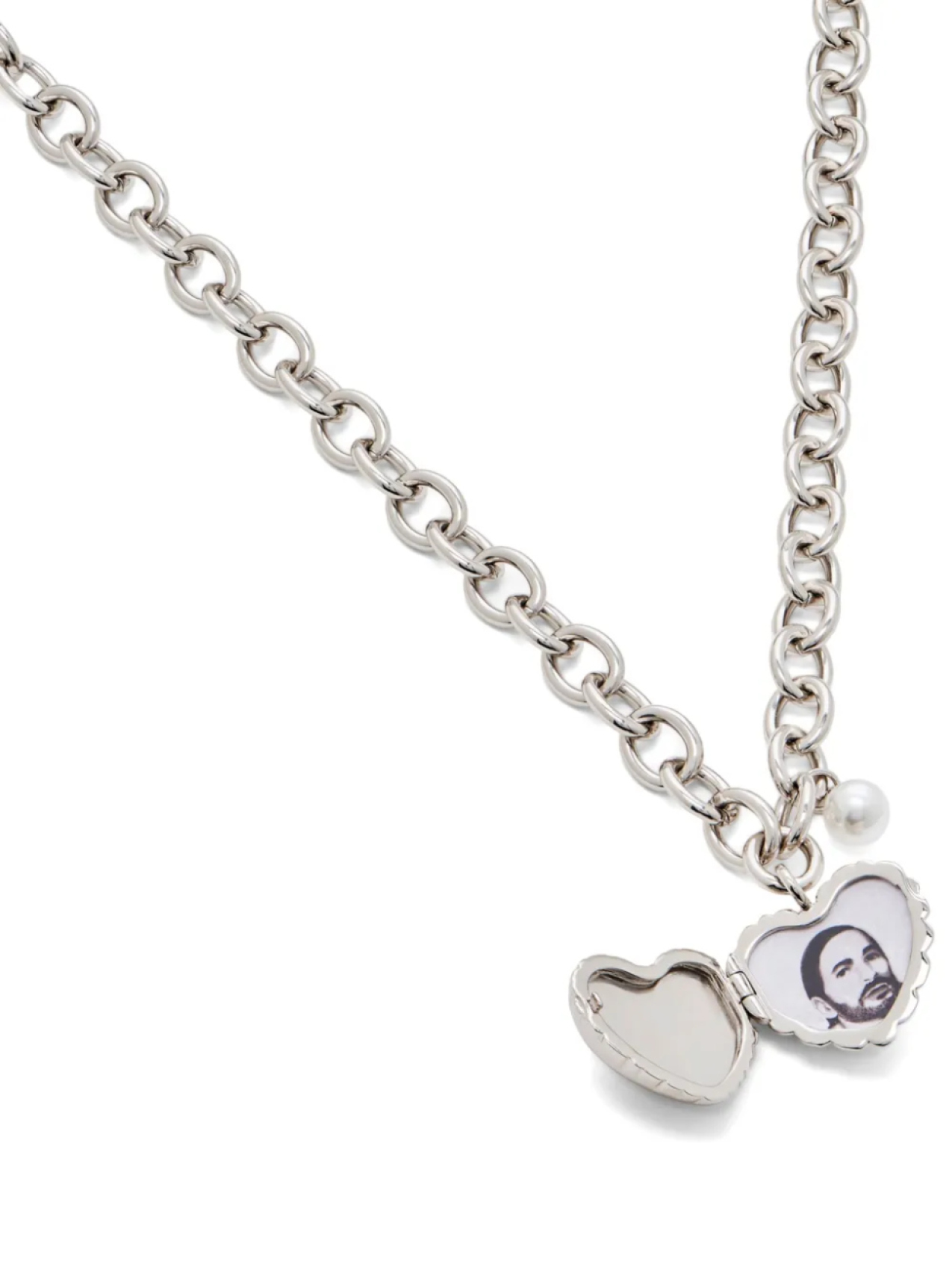 

Ожерелье Marc Jacobs Balloon Heart, серебряный