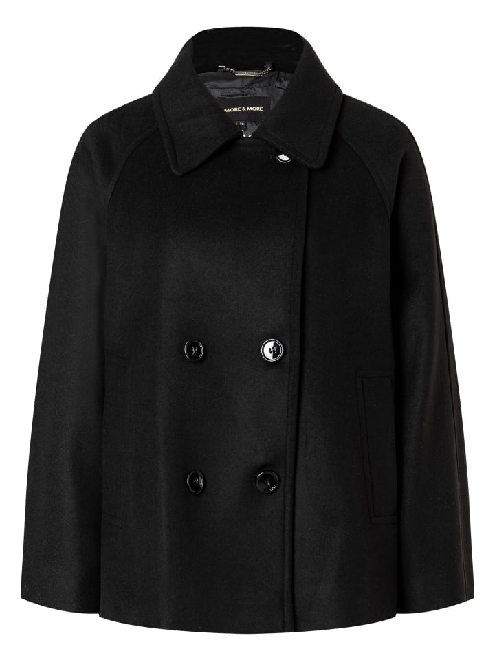 

уютная расклешенная куртка черного цвета More & More