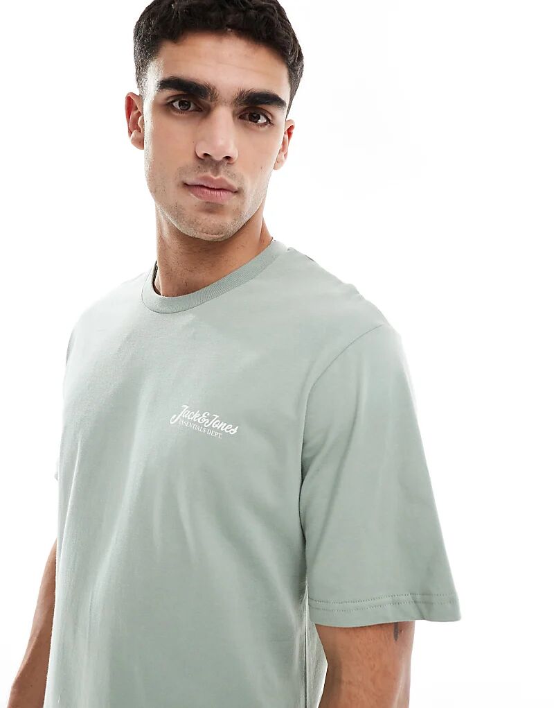 

Футболка с логотипом в зеленом цвете Jack & Jones