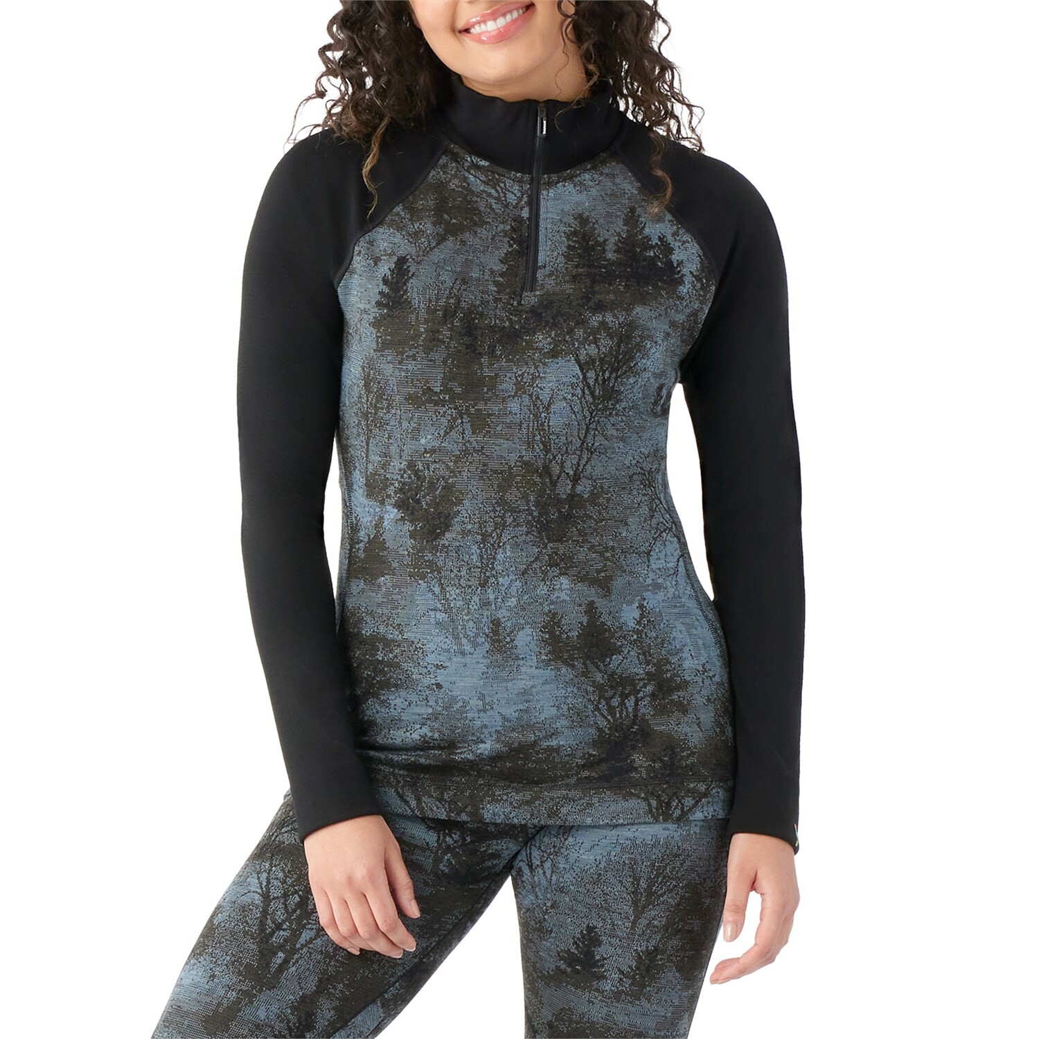 

Базовый слой Smartwool Classic Thermal Merino 1/4 Zip Top, цвет Black Forest