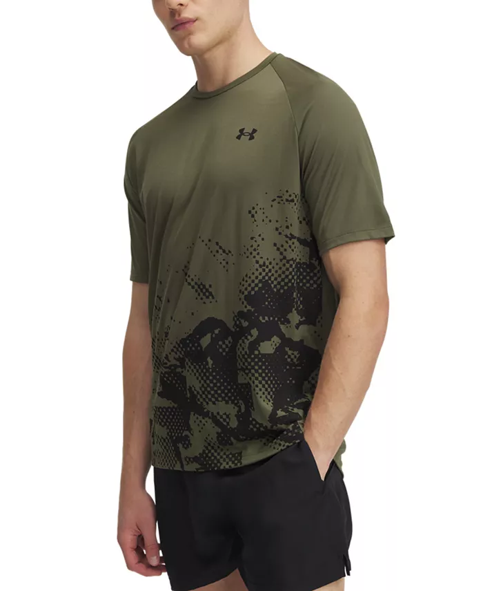 

Мужская футболка UA Tech с графическим принтом Under Armour, зеленый