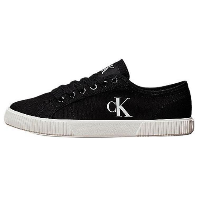 CKJ CALVIN KLEIN JEANS Низкие парусиновые туфли женские черные