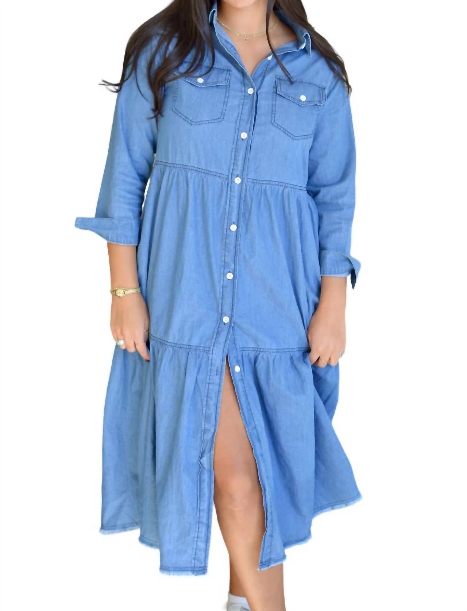 

Платье Jessie Denim синего цвета BLAKELEY