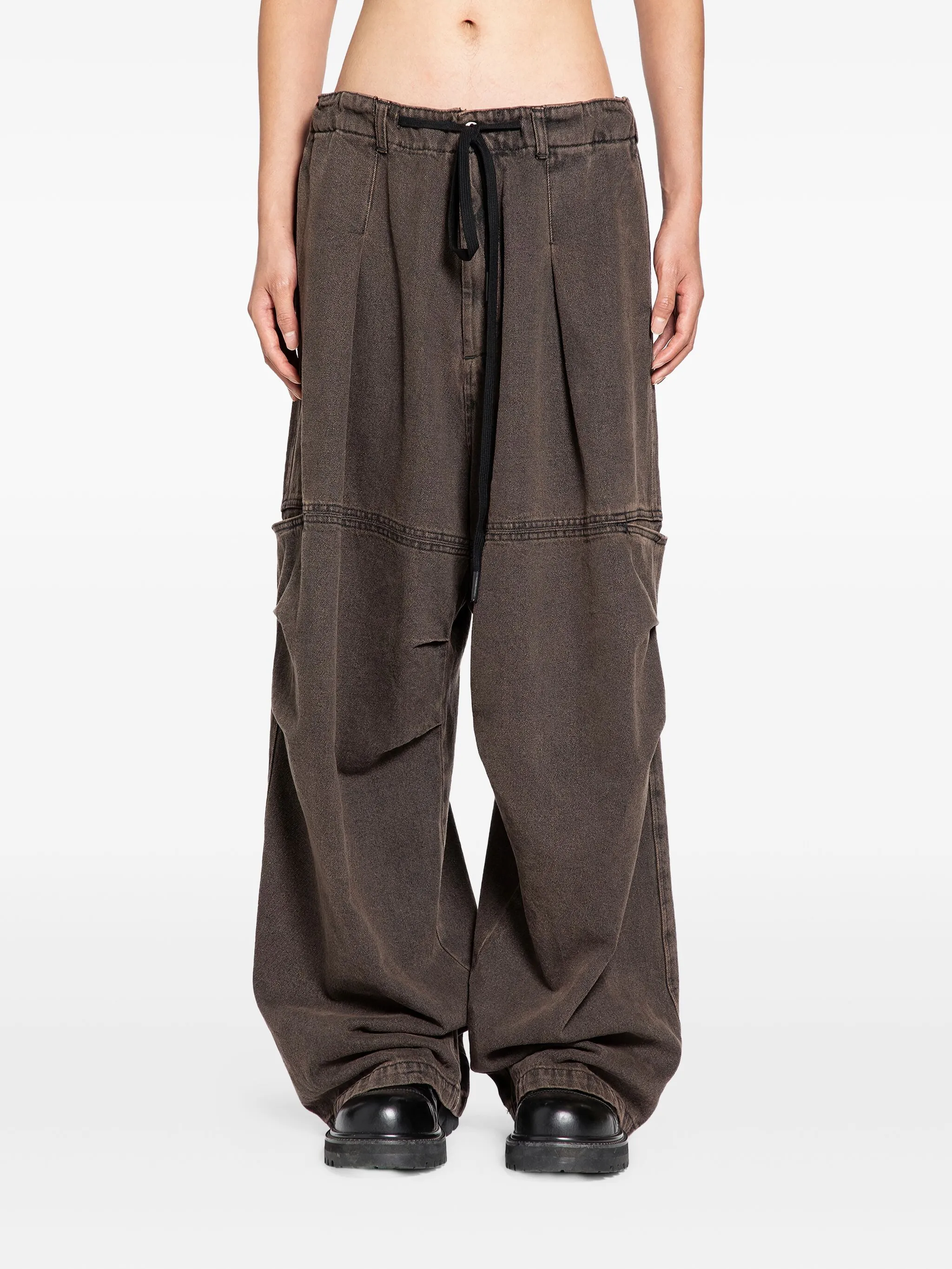 

Джинсы с поясом Andrea Ya'Aqov, коричневый