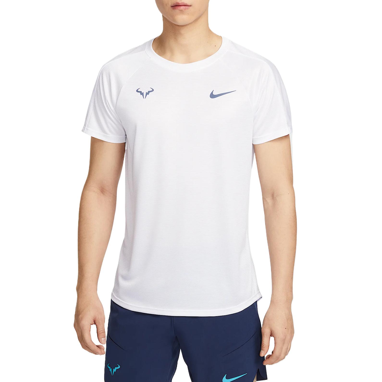 

Nike Теннисный топ Rafa Challenger мужской белый fen blue