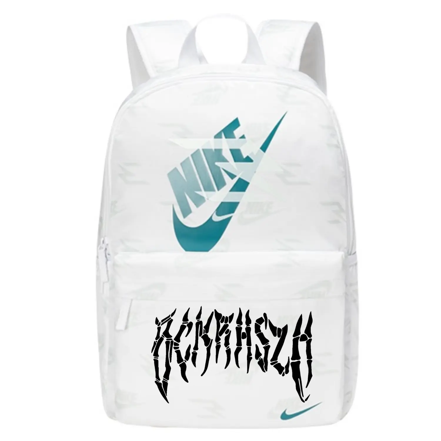 

Nike Полиэстеровый рюкзак Тубс унисекс ярко-белый, Bone Letter