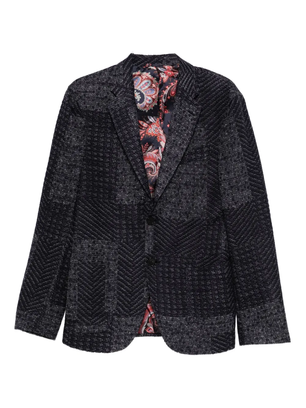 

Жакет с узором пейсли на подкладке ETRO, синий